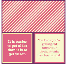 366-7135 Cocktail Napkin-Easier to Get Older/Getting Old When