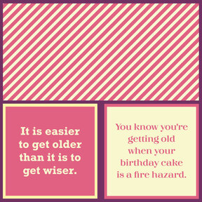 366-7135 Cocktail Napkin-Easier to Get Older/Getting Old When