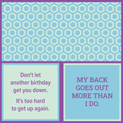 366-7136 Cocktail Napkin-Another Birthday/May Back Goes Out