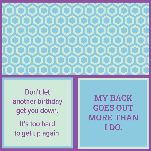 366-7136 Cocktail Napkin-Another Birthday/May Back Goes Out