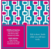 366-7074 Cocktail Napkin "Life Is Short/Childhood Injuries"