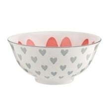 07720699 Pad Print  Bowl-Small Heart-Grey/Red