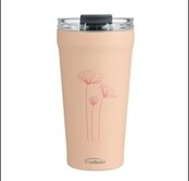 04722204 S/S Vacuum Tumbler-Pink Flowers-16oz
