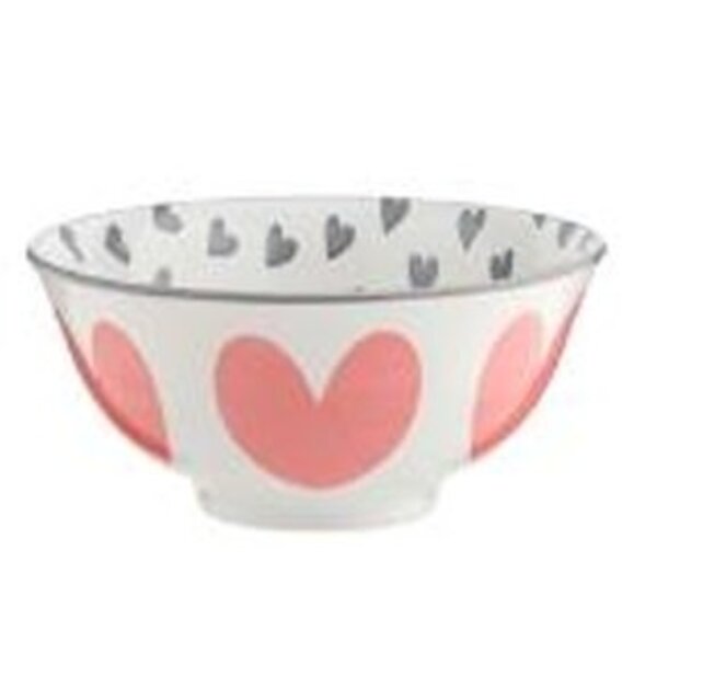693 Pad Print Bowl Big Heart - Red/Grey(07720693)