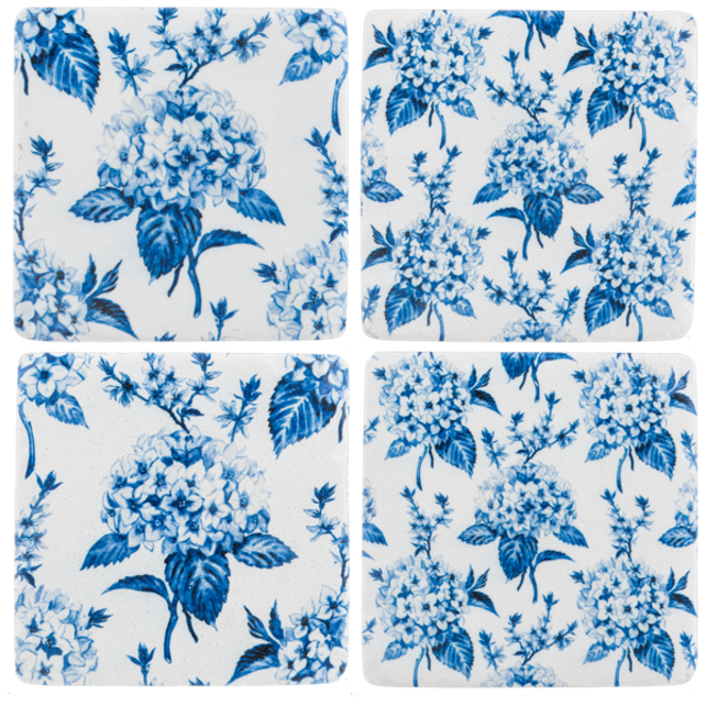 CB199092 Hydrangea Coaster Set of 4