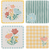CB200639 Floral Coaster Set of 4