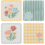 CBK CB200639 Floral Coaster Set of 4