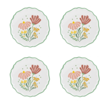 CB200648 Floral Melamine Salad Plate