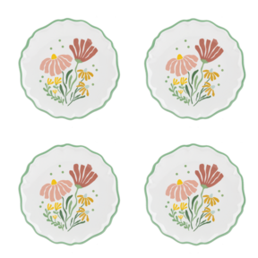 CB200648 Floral Melamine Salad Plate