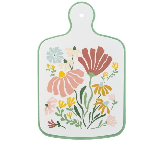 CB200651 Floral Melamine Charcuterie Board