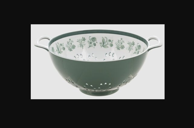 CB201876 Green Botanical Melamine Berry Bowl