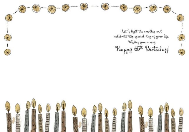 363-MLST0065D  ABD -Sixty-Five Candles