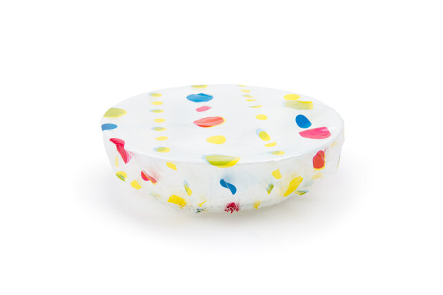 5284-Bowl Covers Set/6-Clear/Dots