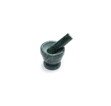 3822 GreenMarble Mortar & Pestle