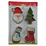 3717  Xmas cookie Cutters Set/4-3"