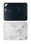 CUT17412-Cutting Mats S/2-Marble B&W