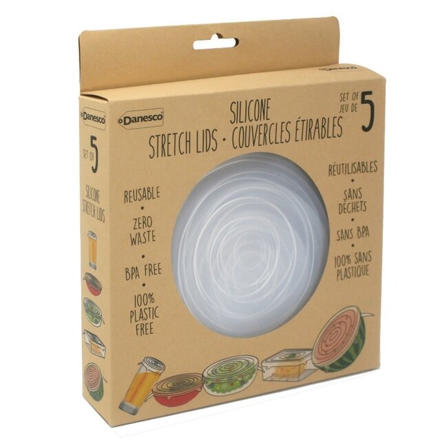 612305 Silicone Stretch Lids S/5