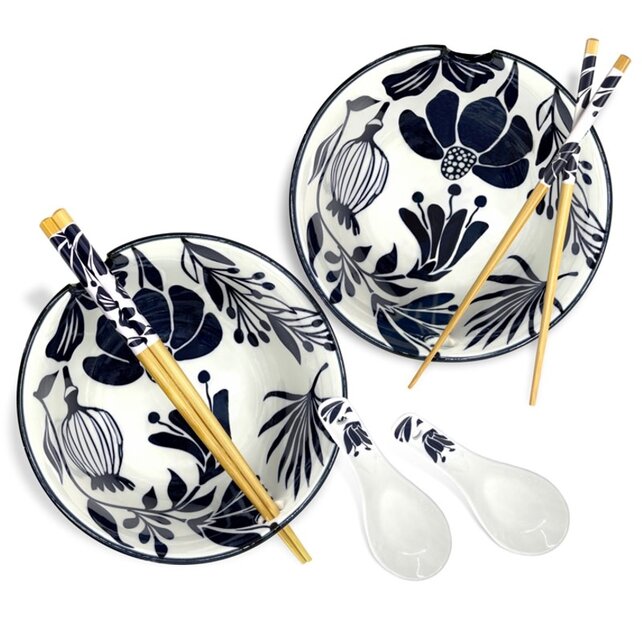 440109S2B Ramen Bowl Set/2-Blue