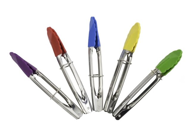 1445215 Mini Tongs-Silicone & S/S