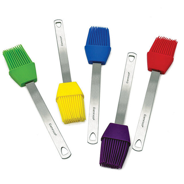 Mini silicone basting brush