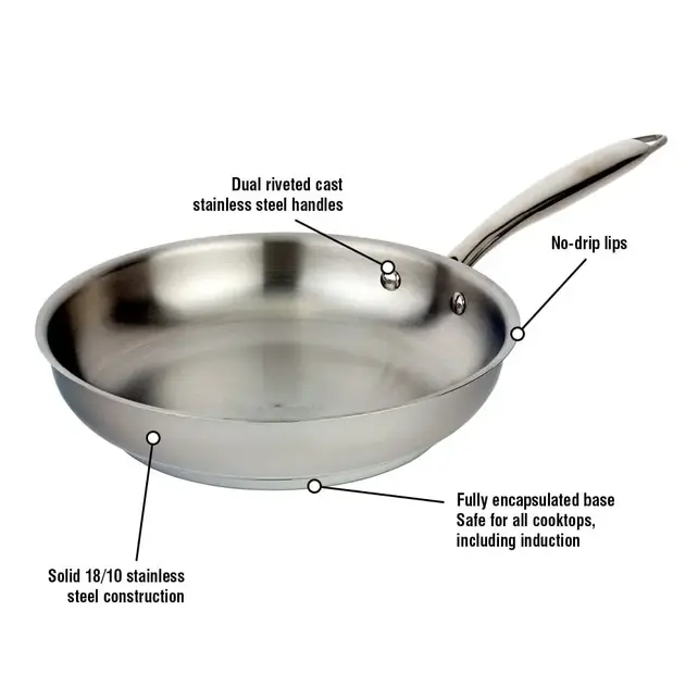 2214-20-00 Accolade 20cm Stainless Steel Fry Pan