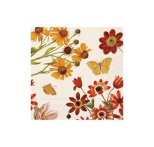 C1124860 Cocktail Napkin-Harvest Butterflies-Cream