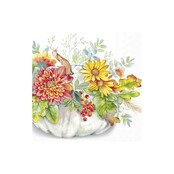 C1080490 Cocktail Napkin-Cucurbita-white