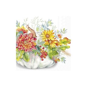 C1080490 Cocktail Napkin-Cucurbita-white