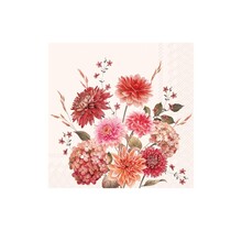 L1112560 Luncheon Napkin-Autumn Bouquet-cream