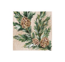 C1128360 Cocktail Napkin-Gilded Swag-cream