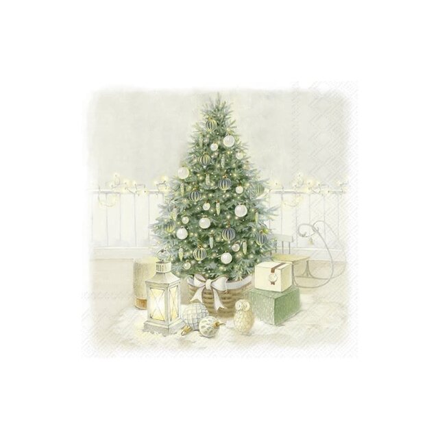 C1093000 Cocktail Napkin-Cozy Christmas Eve