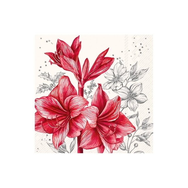 L1117567 Luncheon Napkin-Aurelie-cream black