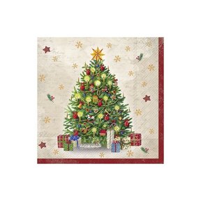 L971560 Luncheon Napkin-Festive Tree