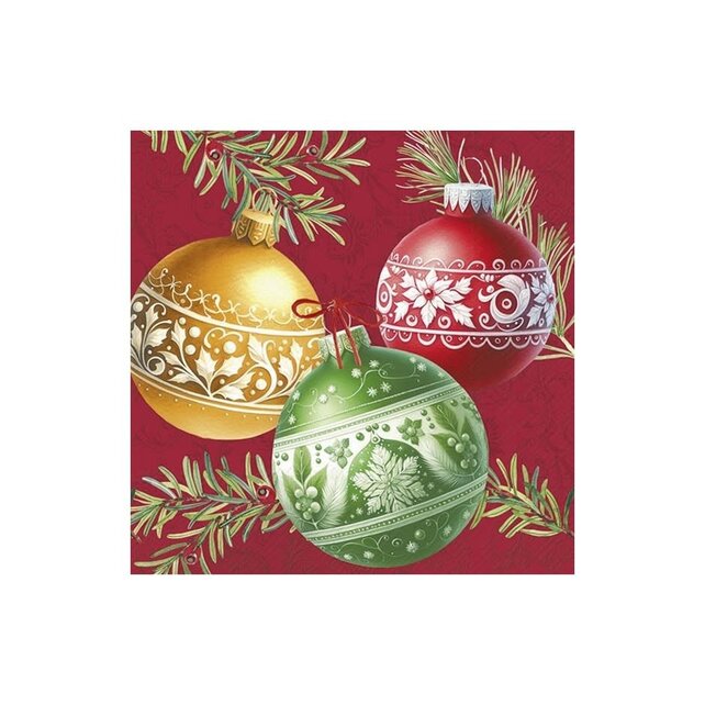 C1088310 Cocktail Napkin-Christmas Bubbles