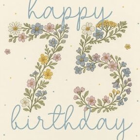 ABD75-75 Floral Number