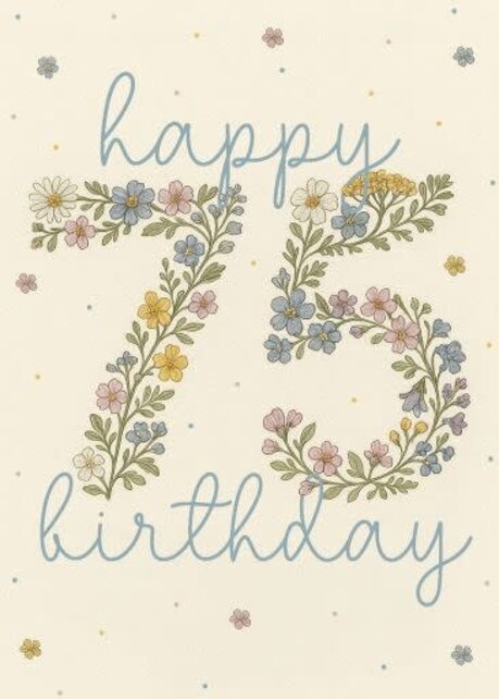 ABD75-75 Floral Number