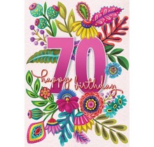 ABD70-Bright Floral 70th