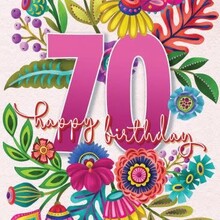ABD70-Bright Floral 70th