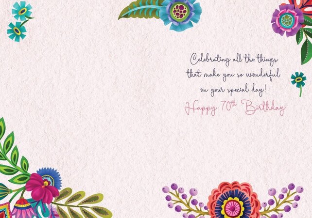 ABD70-Bright Floral 70th