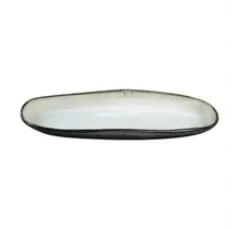 SHADOW NACRE/PEARL WHITE - Small Long Dish 23cm