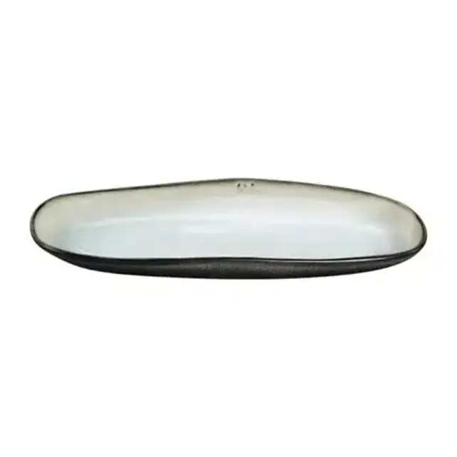 SHADOW NACRE/PEARL WHITE - Small Long Dish 23cm