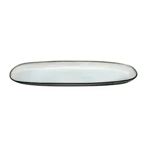 SHADOW NACRE/PEARL WHITE - Large Long Dish 36cm