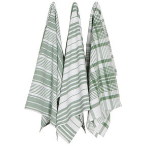 2016655  Jumbo Teatowel Set/3-Elm Green