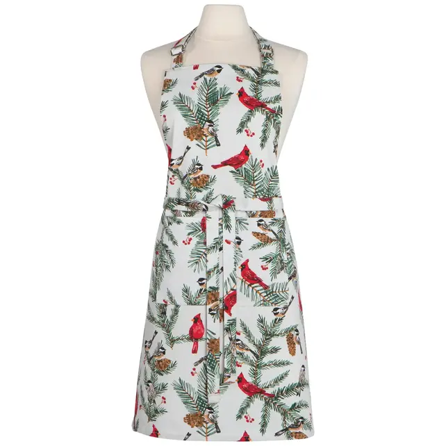 NAP3596D Chef Apron- Birds & Boughs