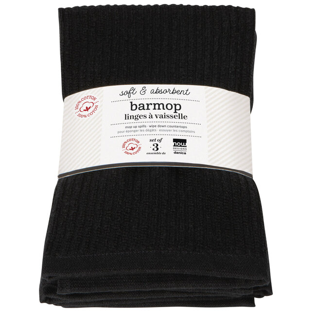 NKT4473D Barmop Set/3-Black