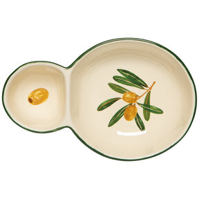 NSV3652D Divided Dish-Olive
