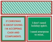 366-7503 Cocktail Napkin-Holiday Spirit/Accepting Cash