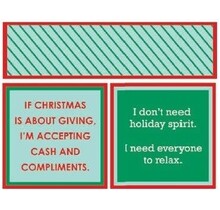366-7503 Cocktail Napkin-Holiday Spirit/Accepting Cash