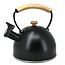 Cafe Culture 4244782BK "Lys" Kettle Wood Handle-Black