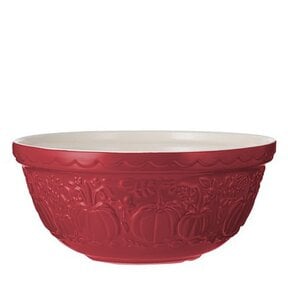 0218583 Mason Cash Pumpkin Bowl - 11"- Burgundy
